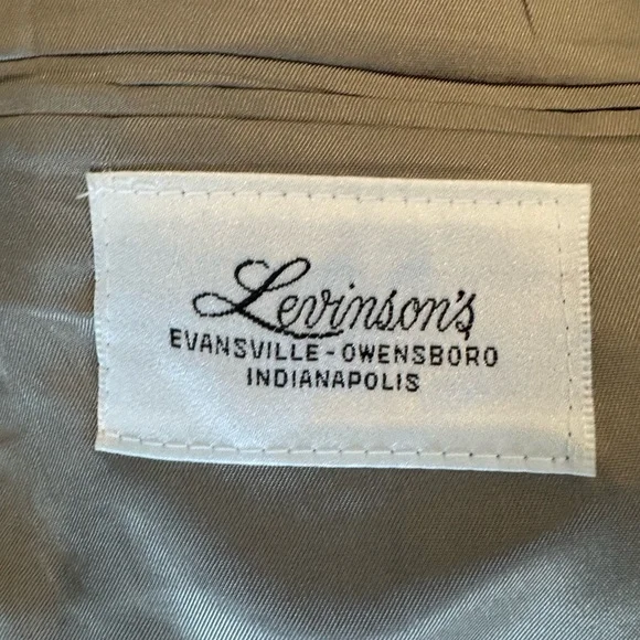 Allyn Saint George Vintage Houndstooth Wool Blazer Mens 42R USA Union Made - Picture 6 of 8